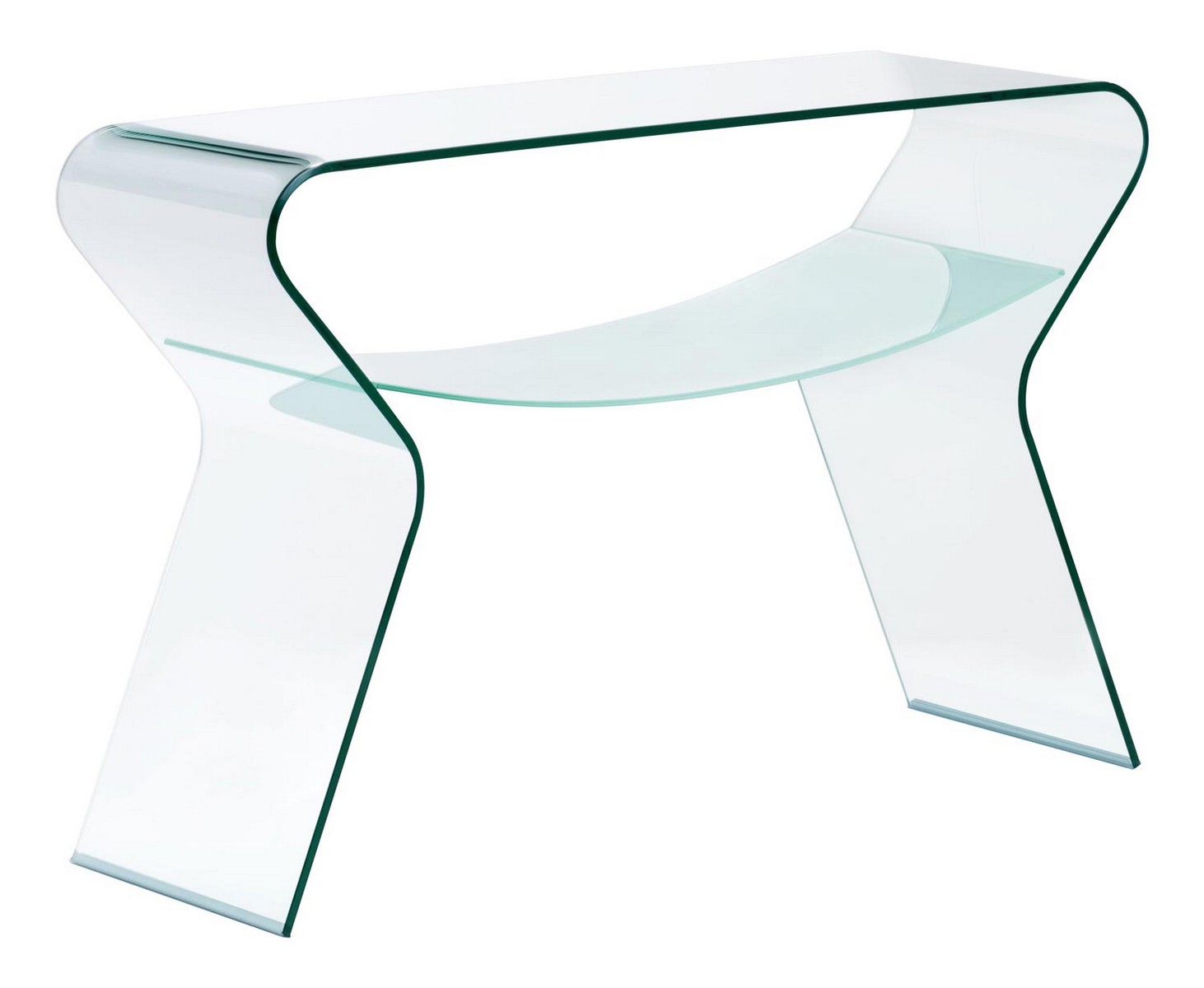 Zuo Modern Yoga Console Table - Clear/Frosted