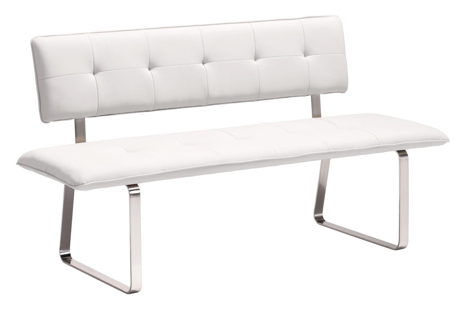 Zuo Modern Nouveau Bench - White