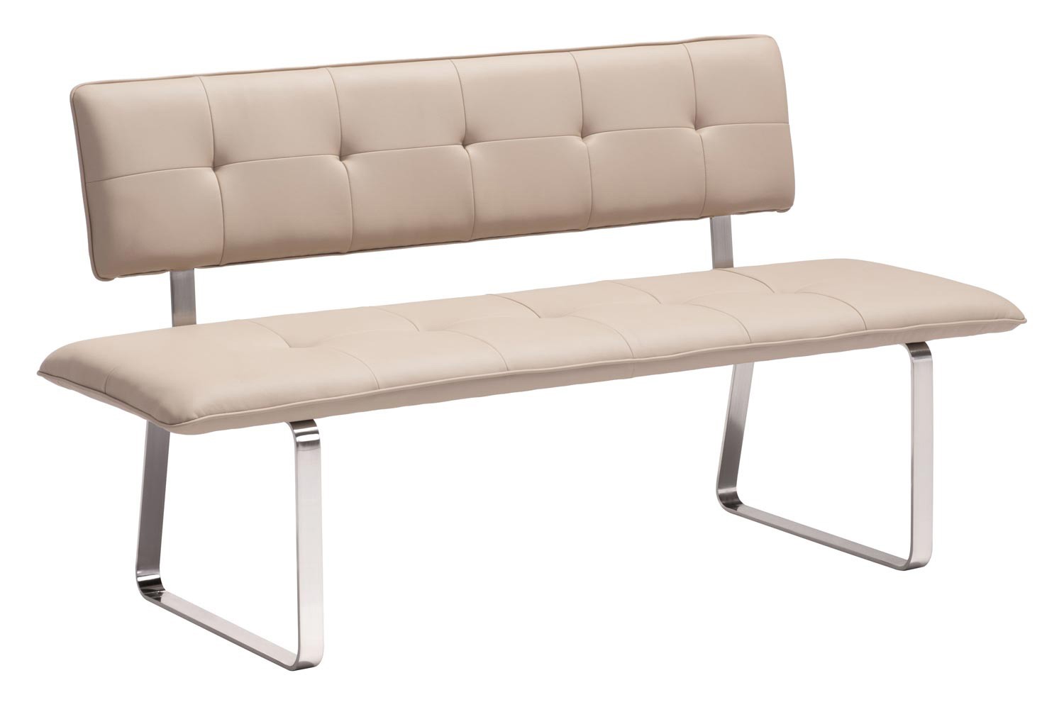 Zuo Modern Nouveau Bench - Taupe