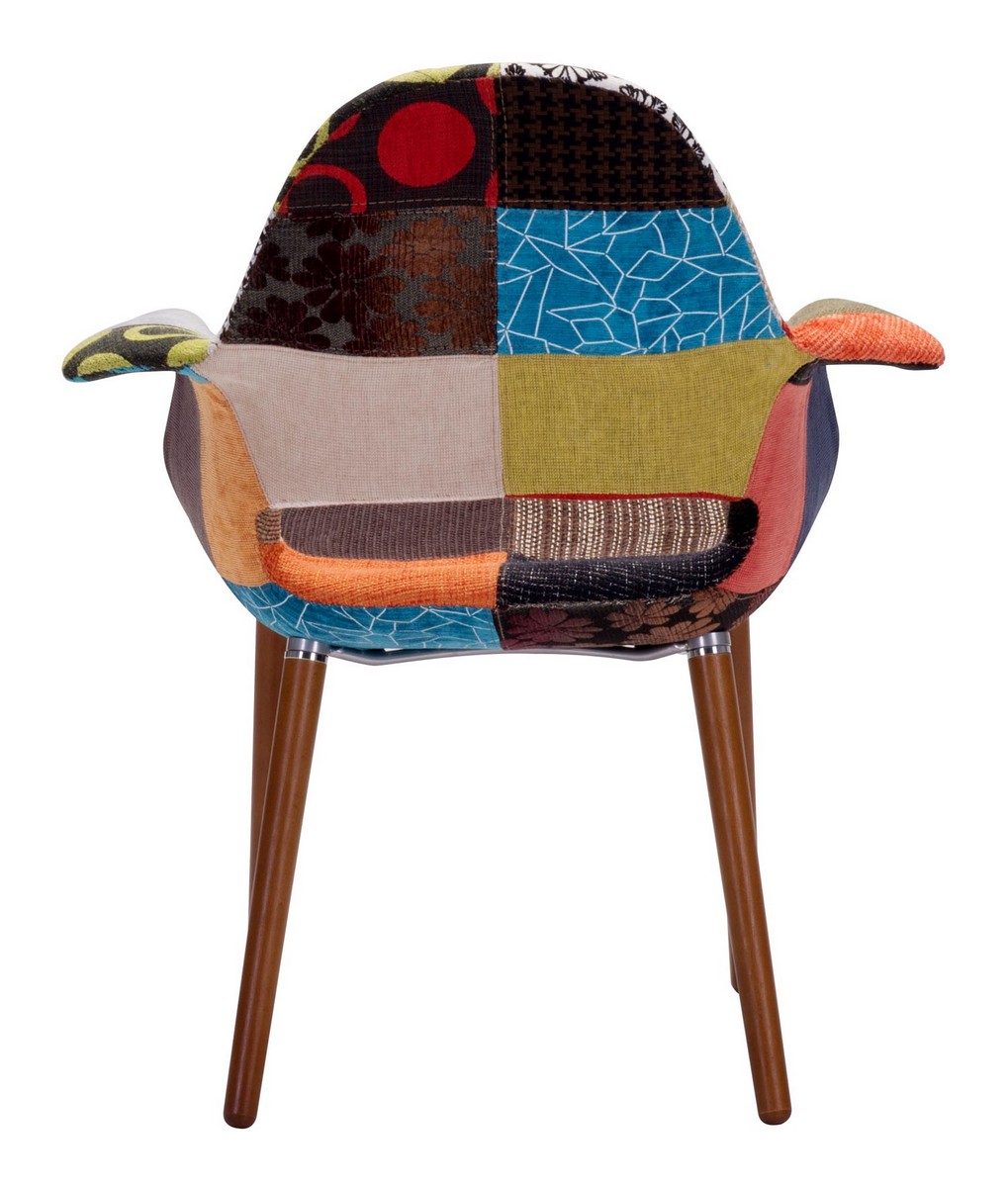 Zuo Modern Moshe Occasional Chair - Patchwork Multicolor