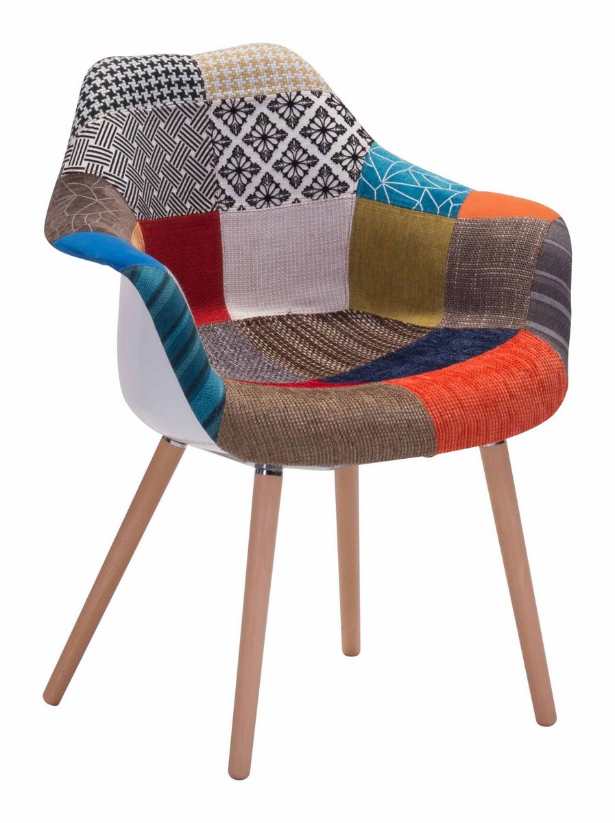 Zuo Modern Safdie Occasional Chair - Patchwork Multicolor
