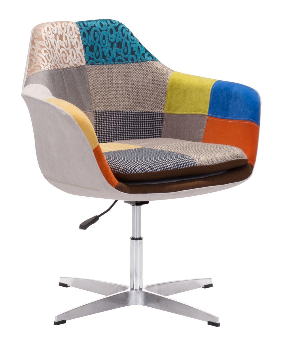 Zuo Modern Brabant Occasional Chair - Patchwork Multicolor