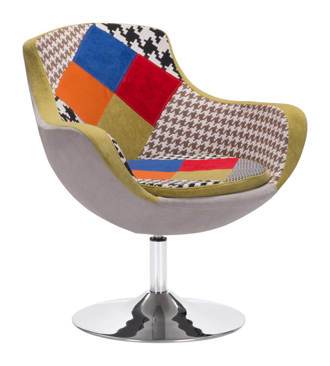 Zuo Modern Walloon Occasional Chair - Patchwork Multicolor