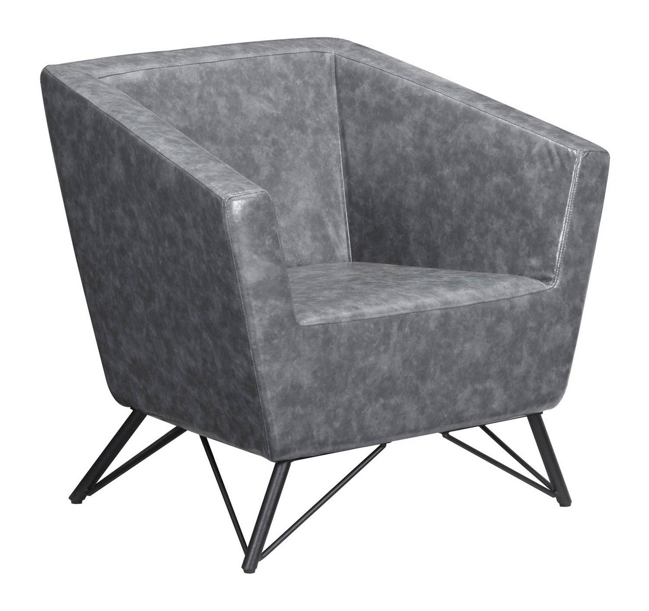 Zuo Modern Brussels Occasional Chair - Prussian Gray