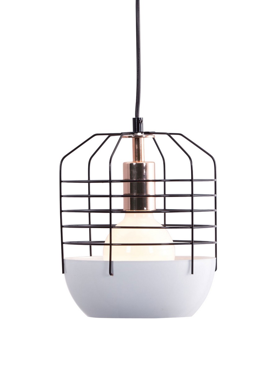 Zuo Modern Chill Ceiling Lamp - White/Black