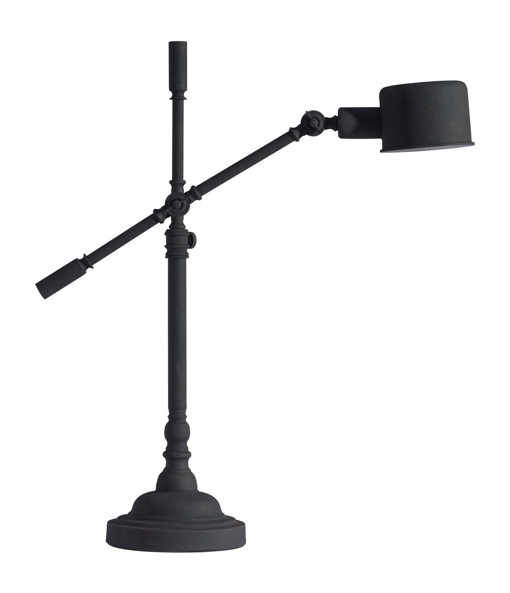 Zuo Modern Turn Table Lamp - Black/Granite