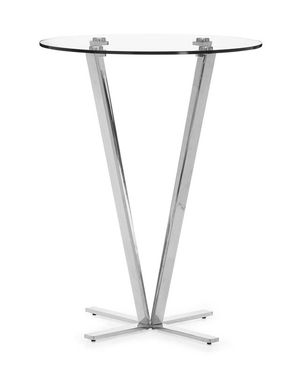 Zuo Modern Mimosa Bar Table - Stainless Steel