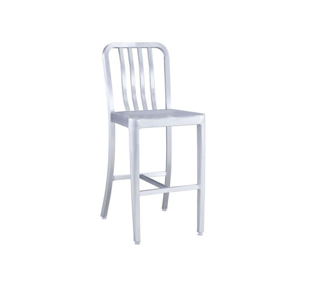 Zuo Modern Gastro Counter Chair - Brushed Aluminum
