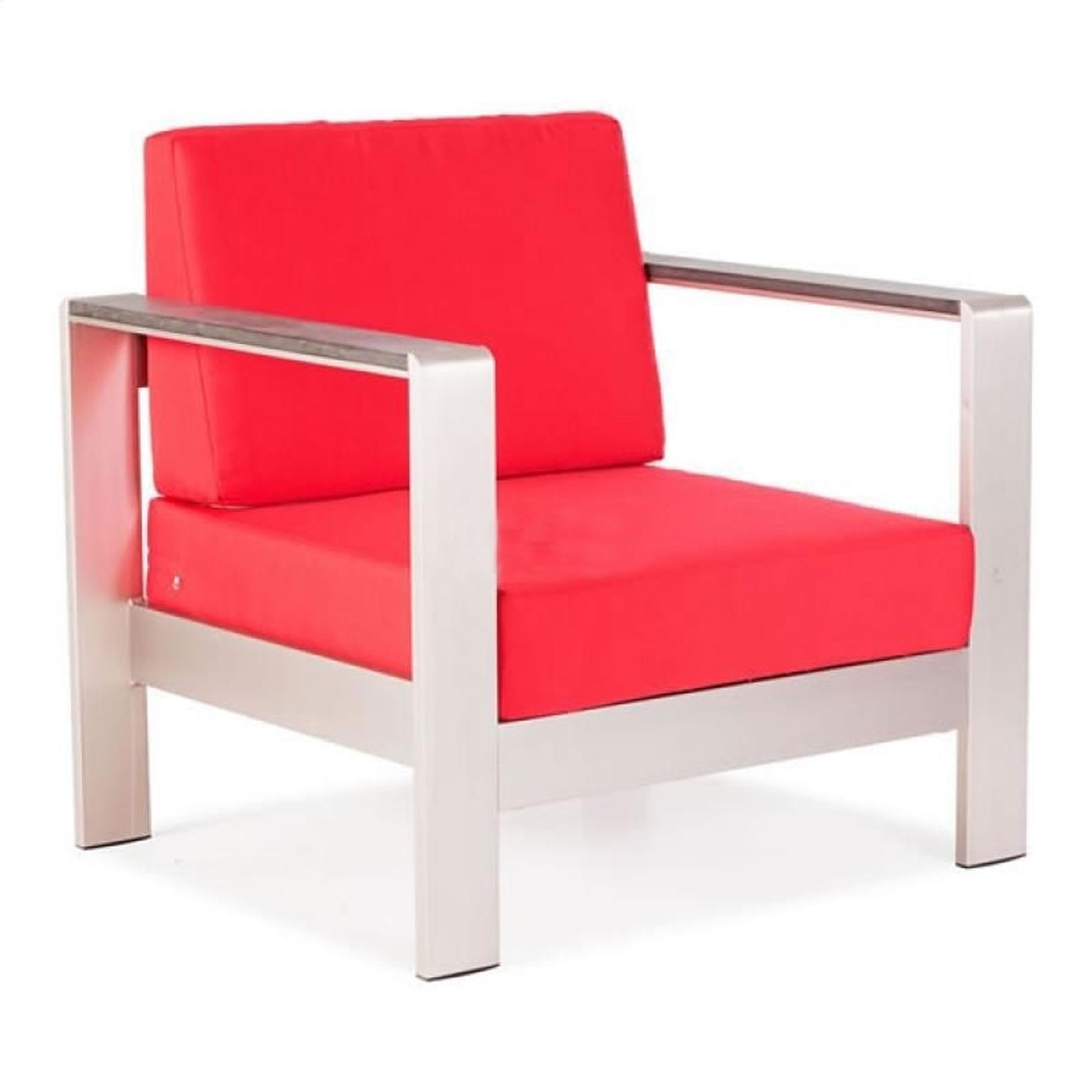 Zuo Modern Cosmopolitan Arm Chair Cushions - Red
