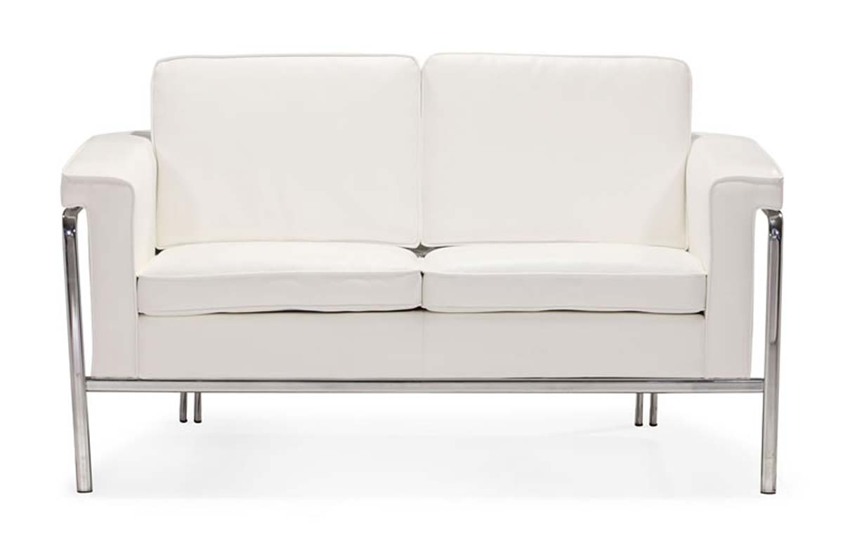 Zuo Modern Singular Love Seat - White