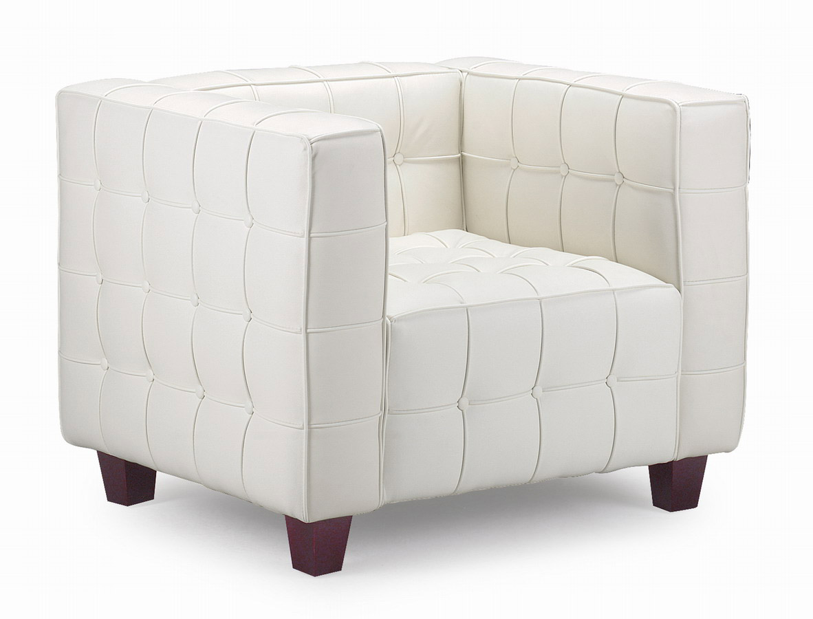 Zuo Modern Button Armchair - White