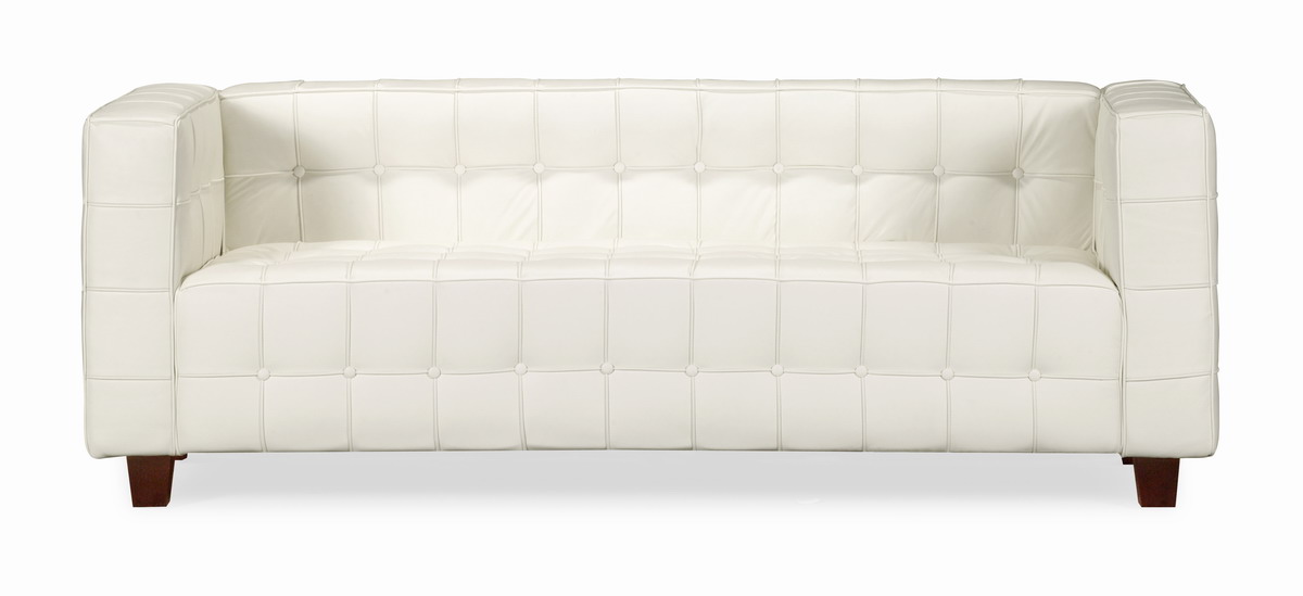 Zuo Modern Button Sofa - White
