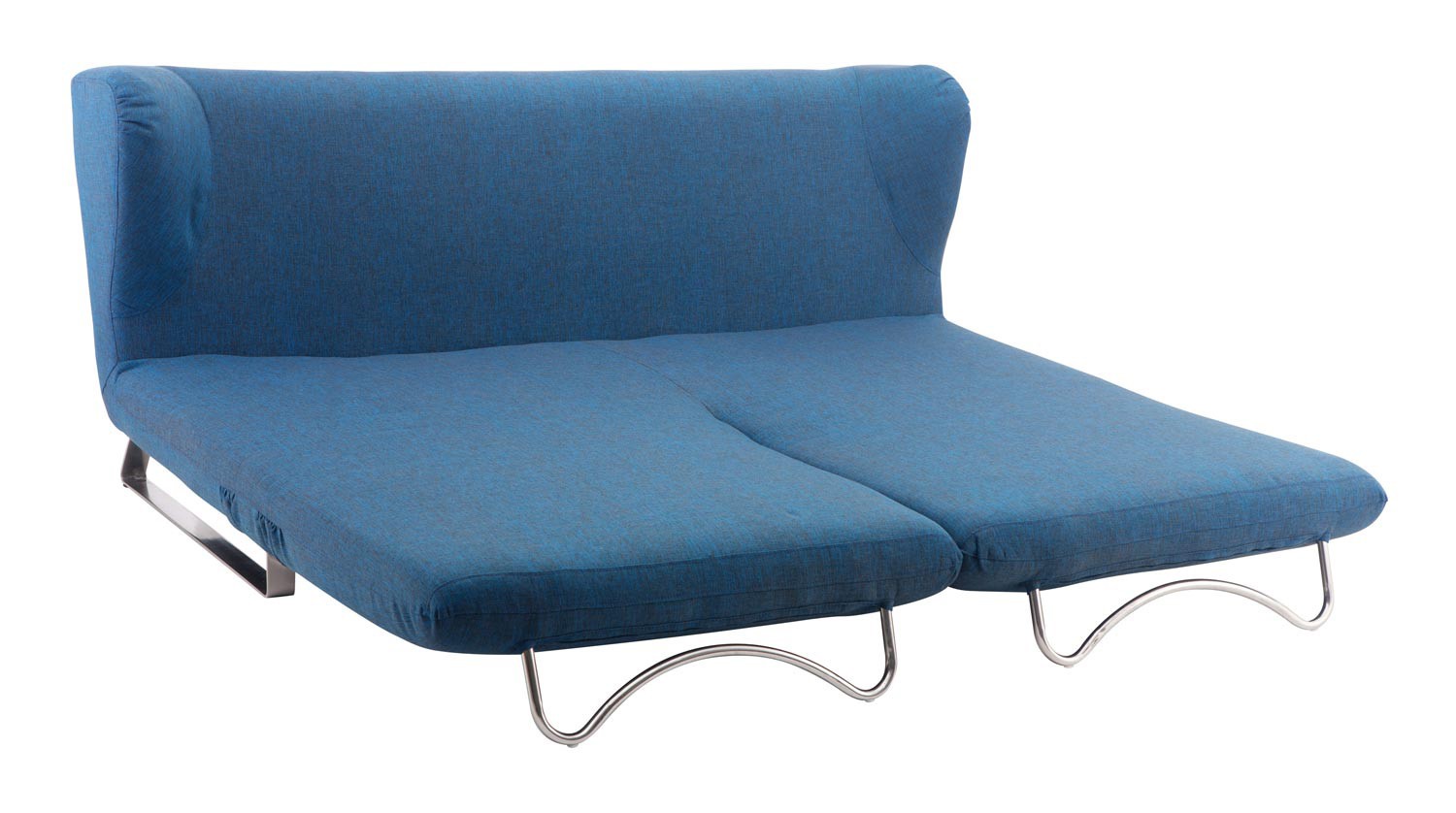 Zuo Modern Conic Sleeper Sofa - Cowboy Blue/Shadow Grid