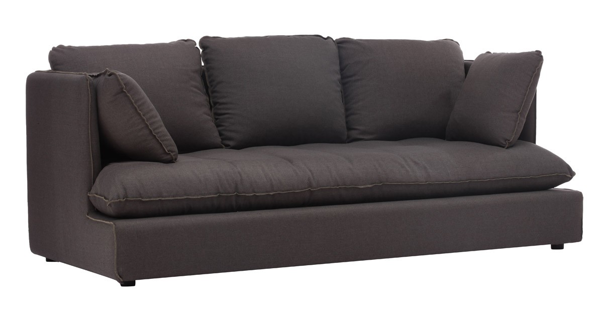 Zuo Modern Pacific Heights Sofa - Charcoal Gray