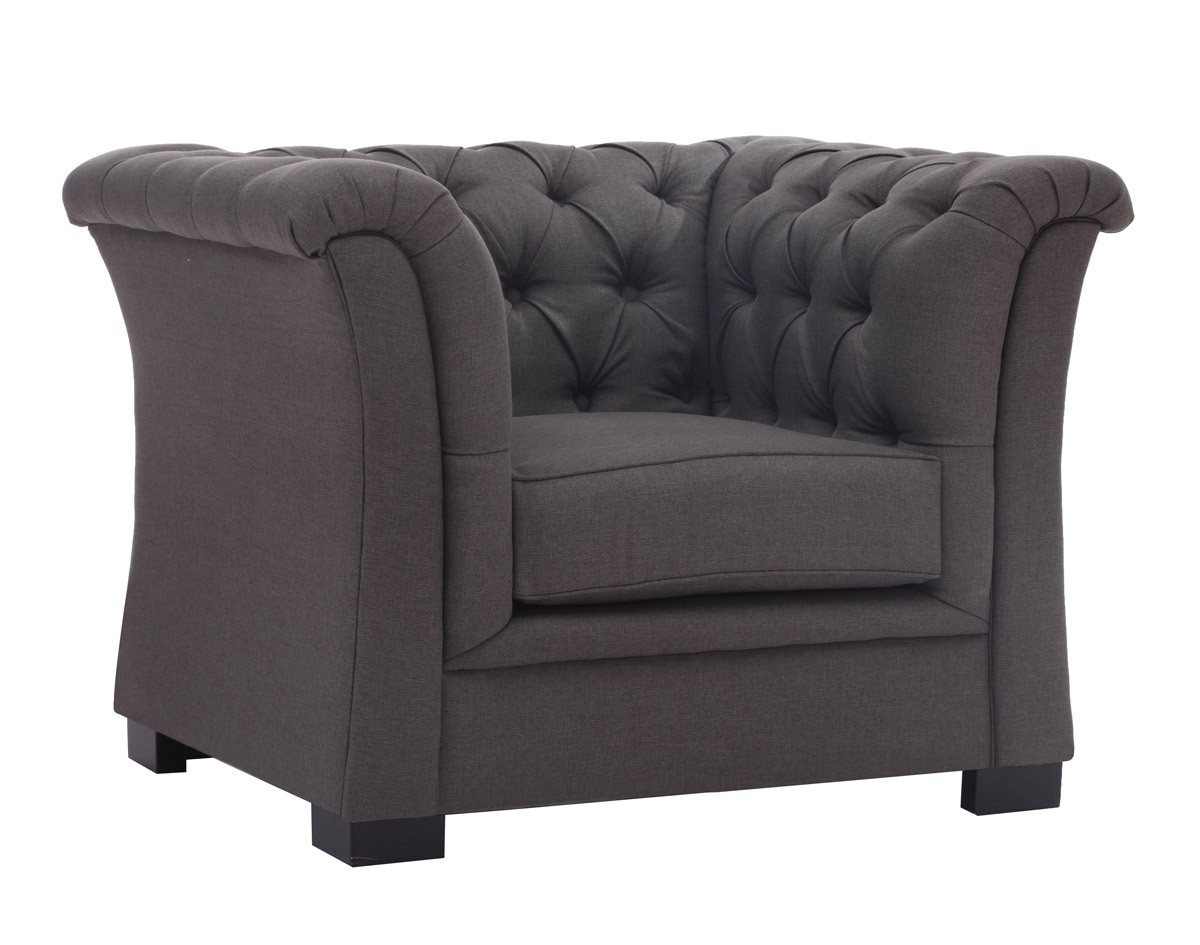 Zuo Modern Nob Hill Arm Chair - Charcoal Gray