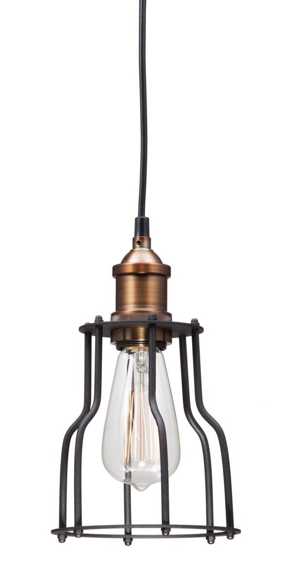 Zuo Modern Aragonite Ceiling Lamp - Black/Copper