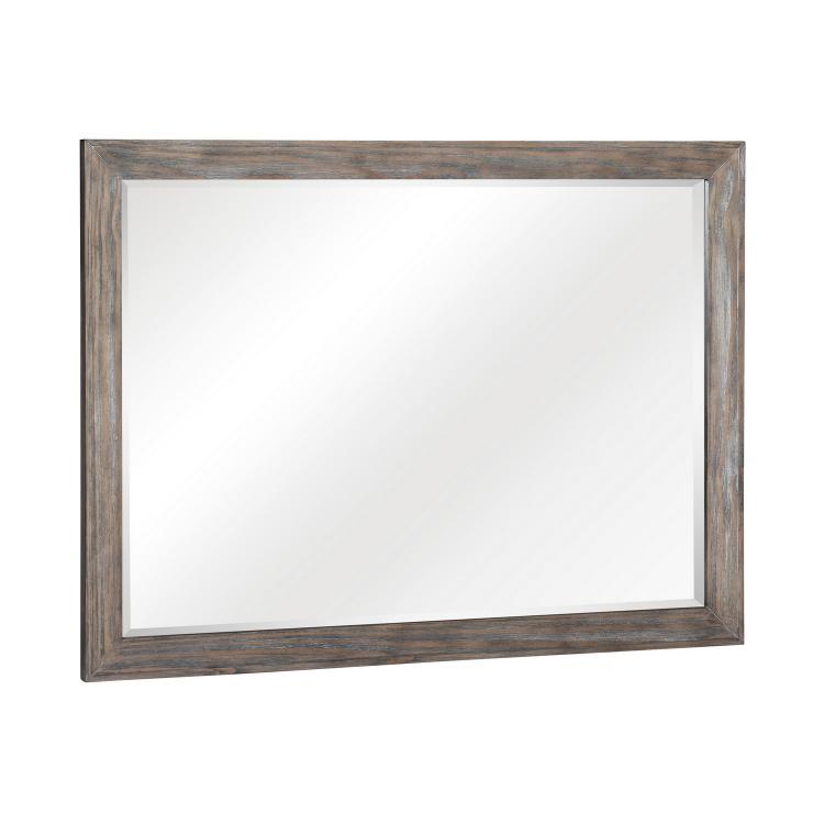 Newell Mirror - Two-tone finish: Brown and Gray
