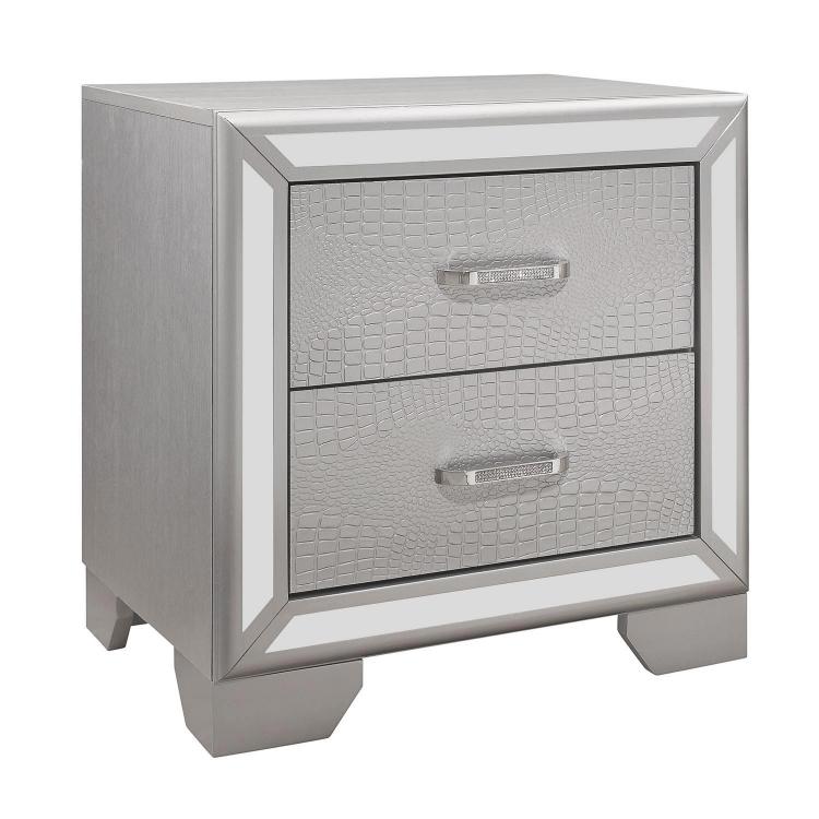 Aveline Night Stand - Silver
