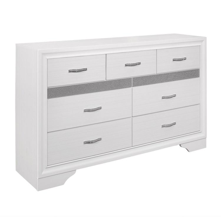 Luster Dresser - Two-tone : White And Silver Glitter