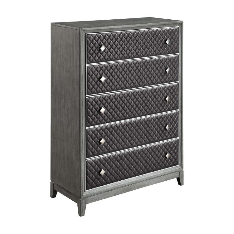 West End Chest - Wire-brushed Gray