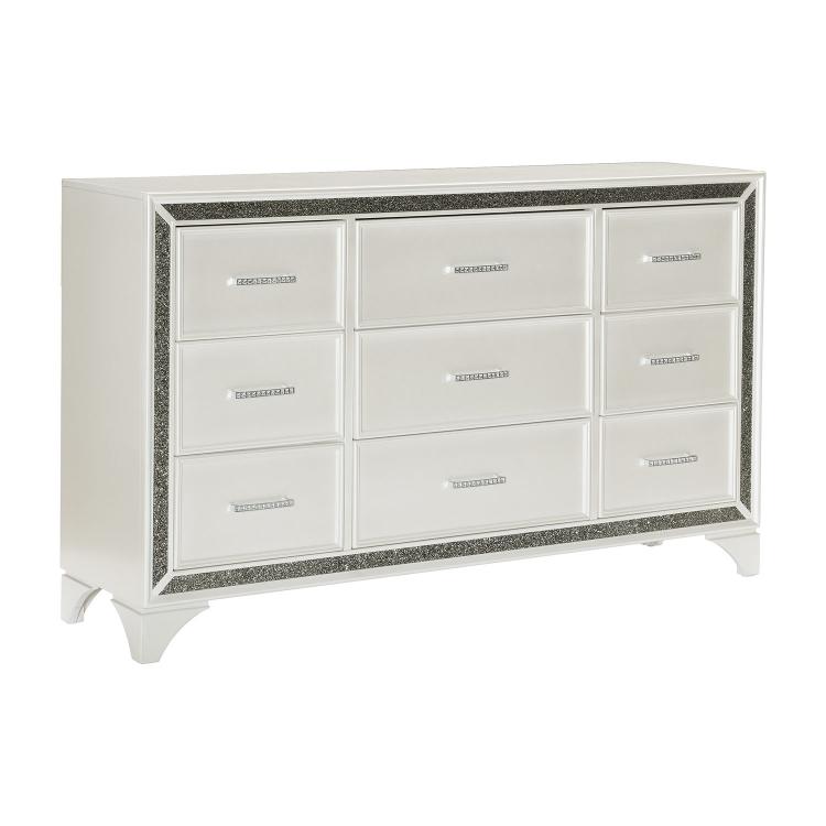 Salon Dresser - White Pearlescent