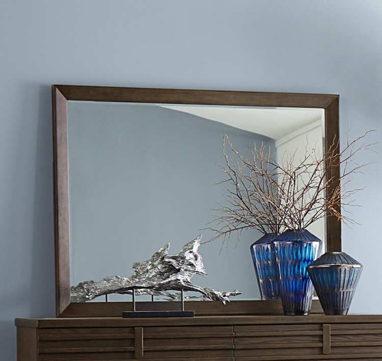 Ridgewood Mirror - Rustic Burnished Oak