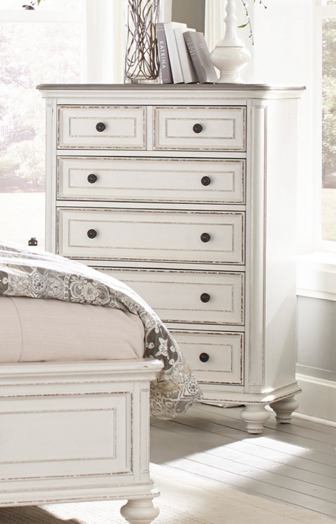 Baylesford Chest - Antique White Rub-Through Finish