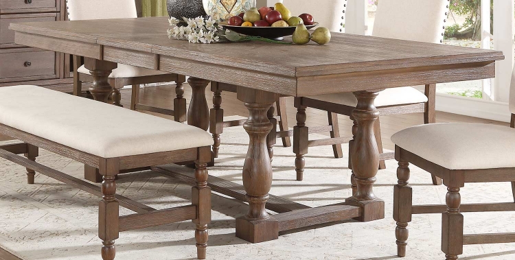 Chartreaux Dining Table - Natural Taupe - Oak veneer