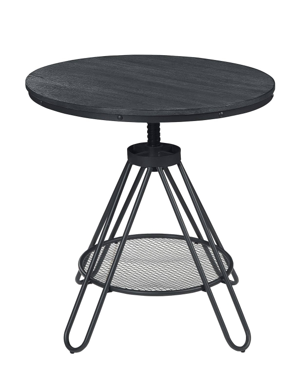 Cirrus Adjustable Round Dining Table - Weathered Gray