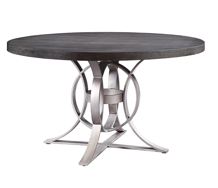 Standish Round Dining Table - Gray