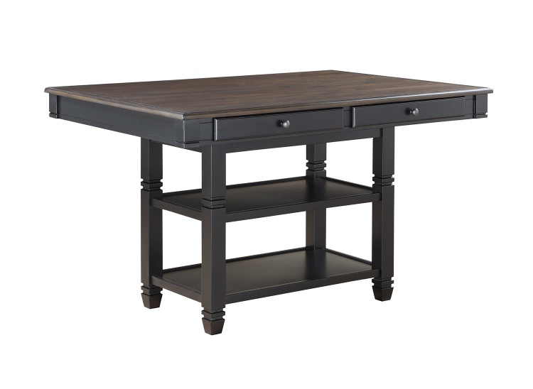 Baywater Counter Height Dining Table - Black -Natural