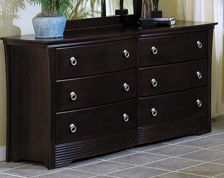 Syracuse 6 Drawer Shaped Front Dresser