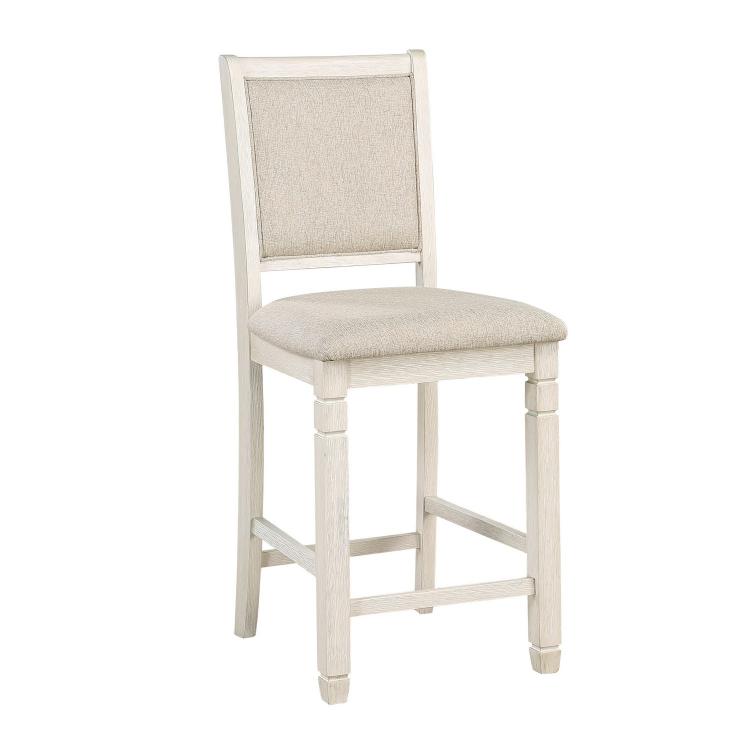 Asher Counter Height Chair - Antique White