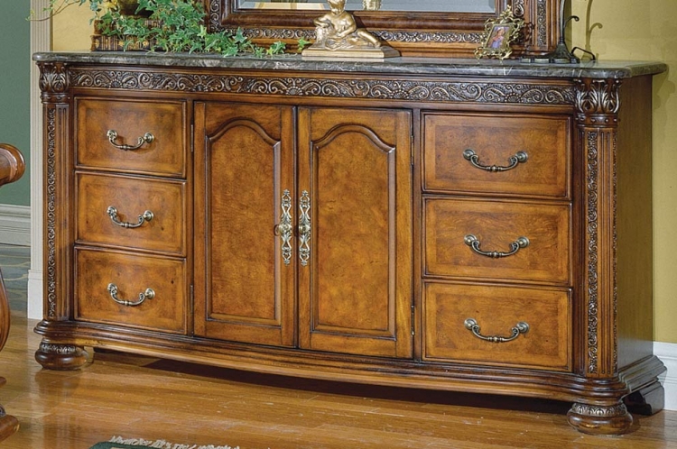 Spanish Hills Dresser with Marble Top