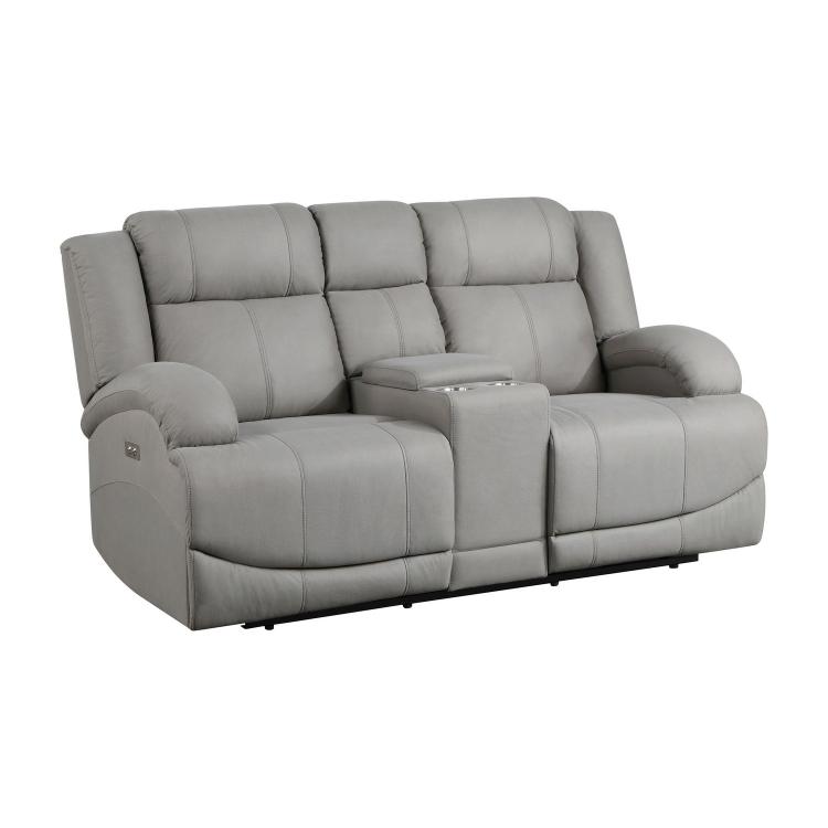 Camryn Power Double Reclining Love Seat - Gray
