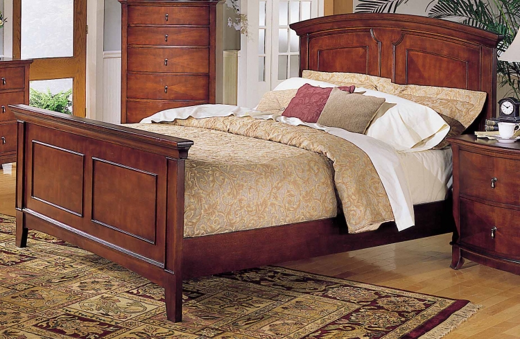 Avalon Bed with Wood Rails