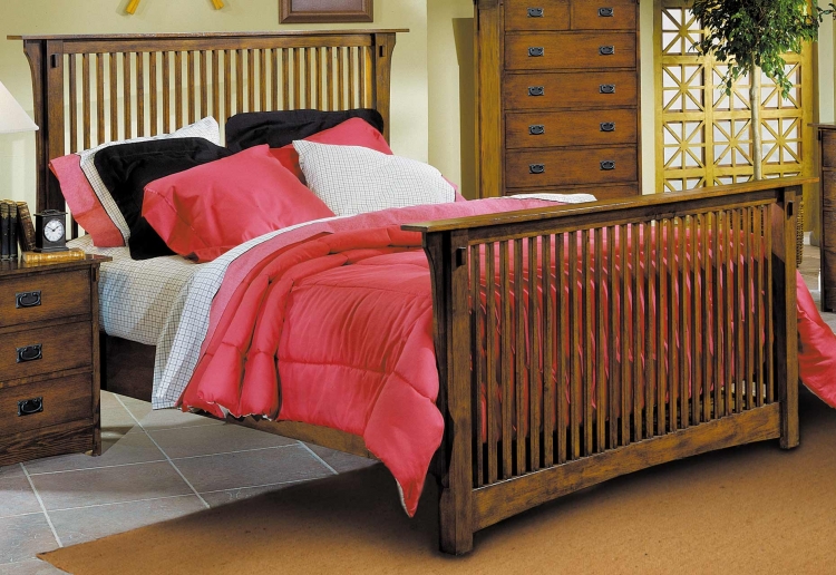 Santee Bed with Wood Rails