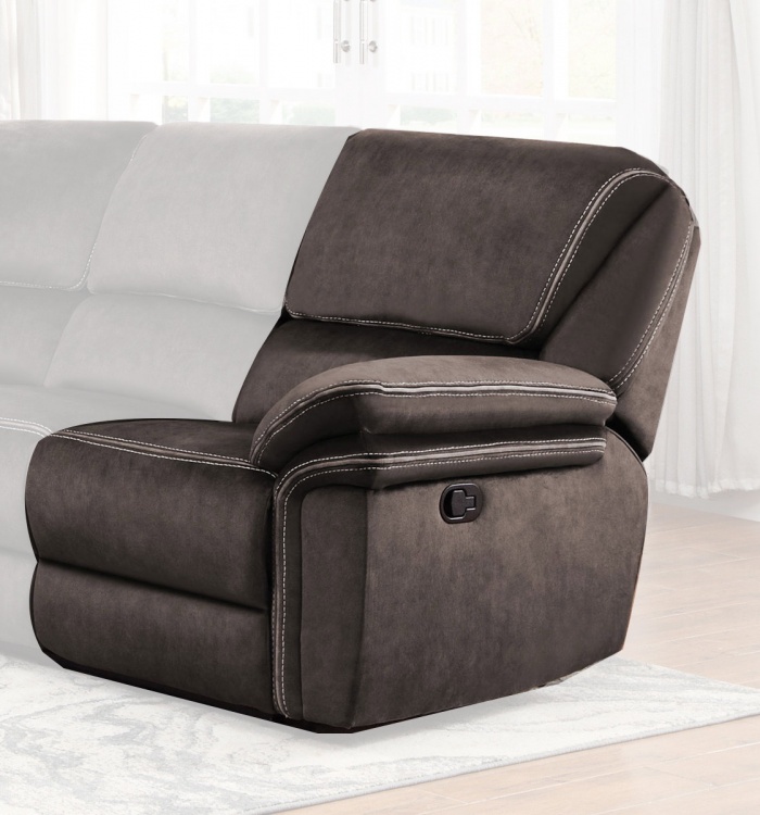 Bronagh Right Side Reclining Love Seat - Chocolate