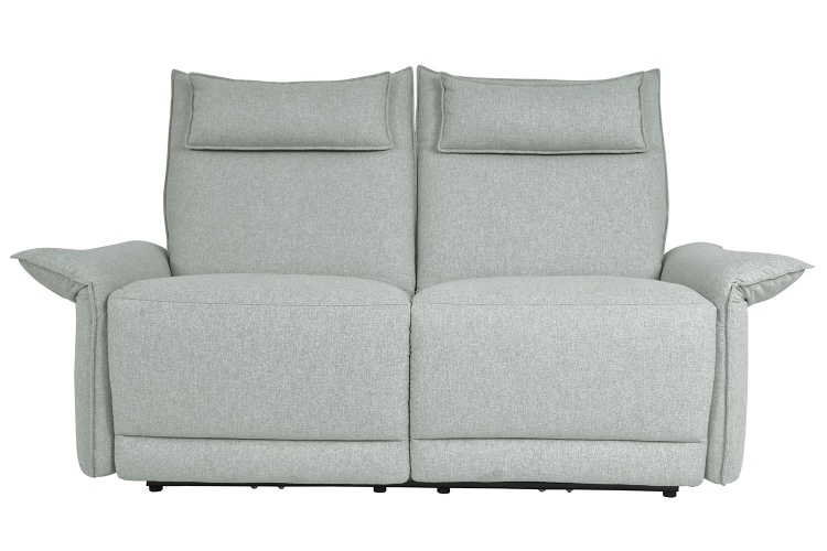 Linette Power Double Reclining Love Seat with Power Headrests - Ocean