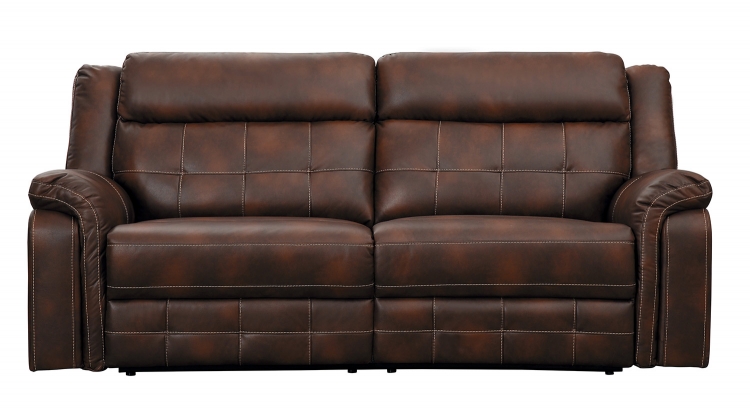 Keridge Double Reclining Sofa - Brown