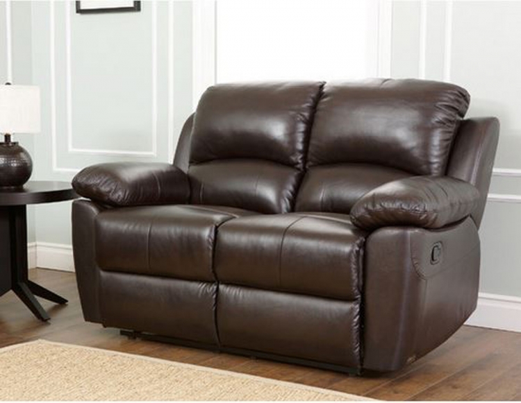 Abbyson Living Westwood 3 Piece Top Grain Leather Reclining Sofa Set