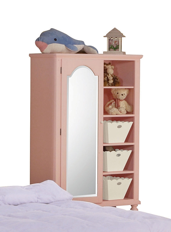 Floresville Chest with Door and Baskets - Pink (White Flower)