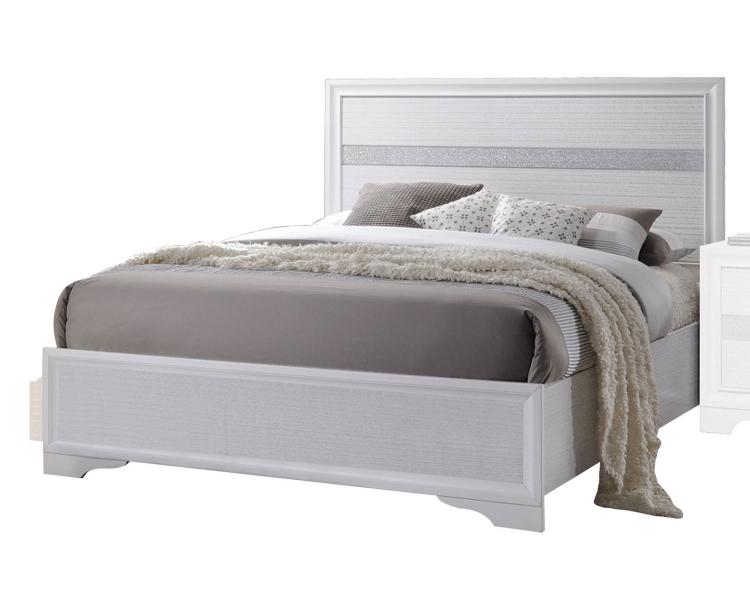 Naima Bed with Storage - White