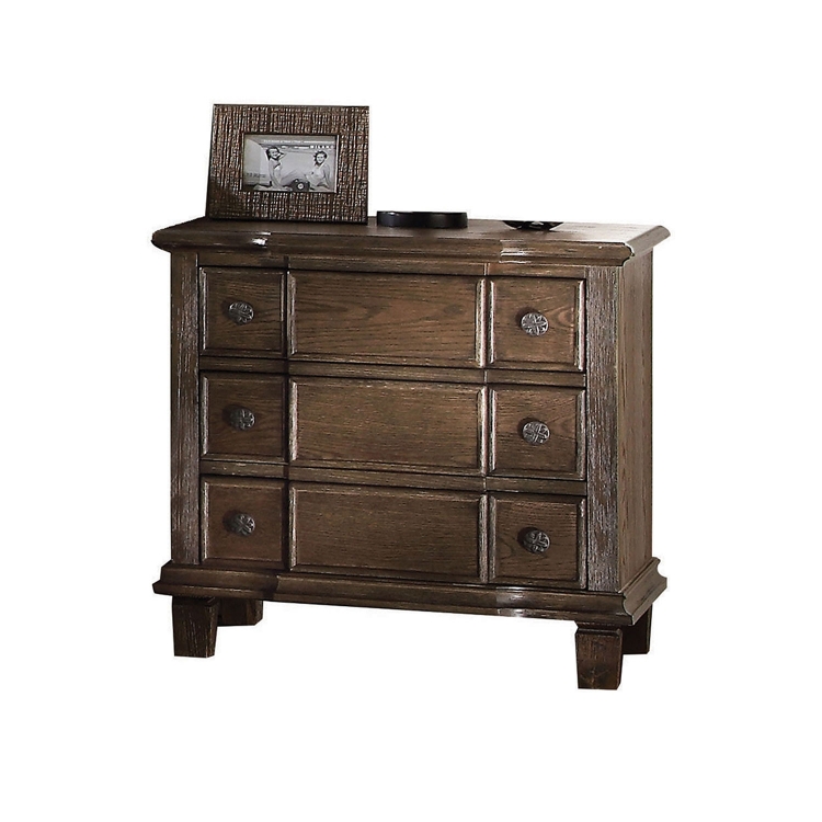 Baudouin Nightstand - Weathered Oak