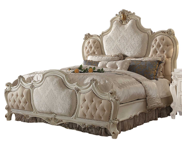 Picardy Bed - Fabric/Antique Pearl