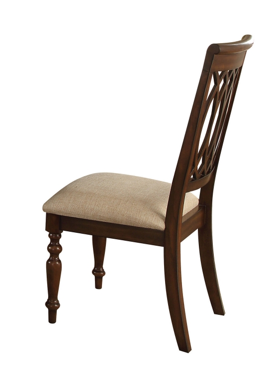 Farrel Side Chair - Sand Linen/Walnut