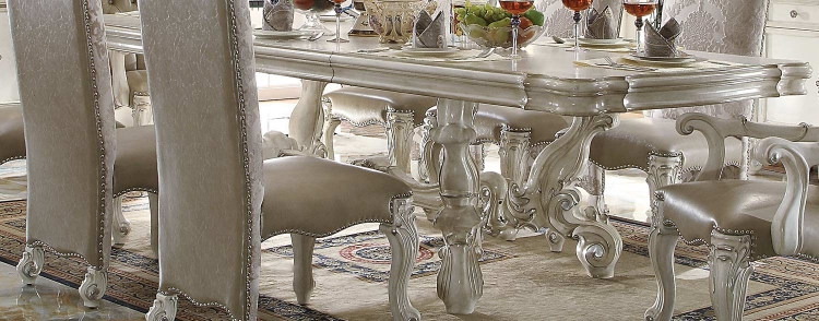 Versailles Dining Table (120L) - Bone White