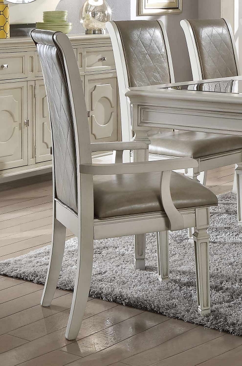 Florissa Arm Chair - Antique White