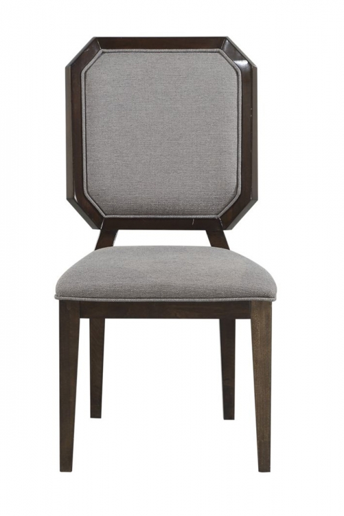Selma Side Chair - Gray Fabric/Tobacco