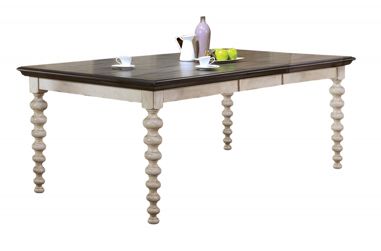 Coyana Dining Table - Antique White/Gray